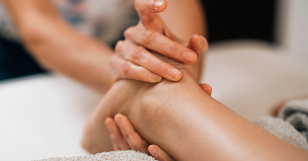 foot reflexology and massage